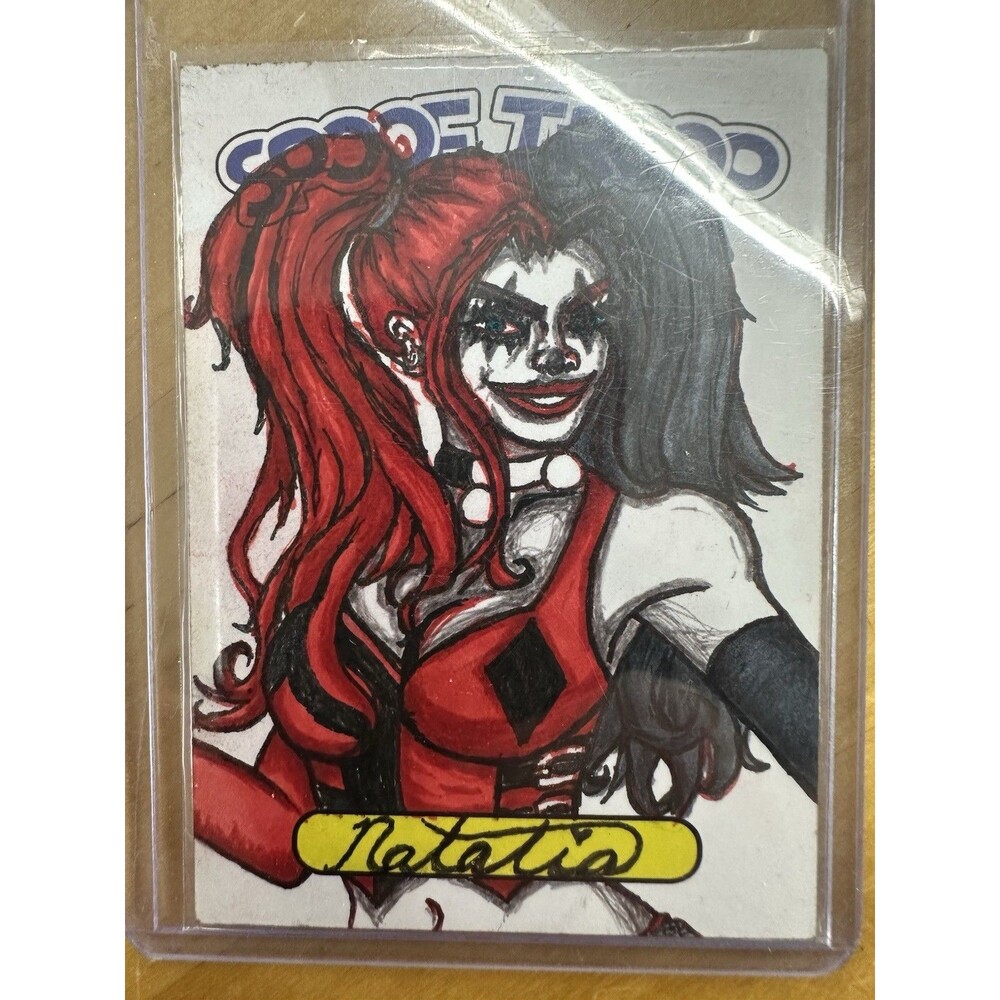 Spoof Troop Natalie McHugh 1/1 Harley Quinn Inspired Original Sketch Card